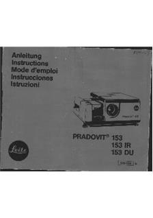 Leica Pradovit 253 manual. Camera Instructions.